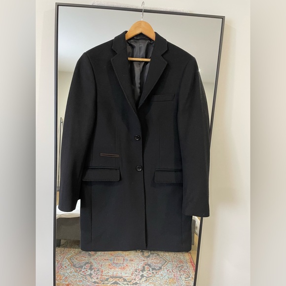 Cristobal Black Dress Coat - Picture 1 of 4